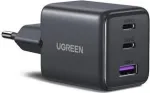 UGREEN 30W 3-pordiline GaN II kiire seinat&auml;itja USB-A ja 2 x USB-C must (55536)