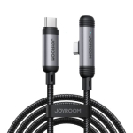 Joyroom EnjoyX Series S-A56 90&deg; USB-C - USB-C kaabel, 60 W, 480 Mbps, 1,2 m, must