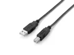 Equip USB 2.0 t&uuml;&uuml;p A &ndash; t&uuml;&uuml;p B kaabel, 2,0 m, must