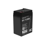 UPS-i aku Green Cell AGM15, 6 V, 4 Ah, suletud pliiaku (VRLA), must, 680 g