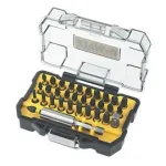 Kruvikeeramisotsakute komplekt DeWalt DT70560T &mdash; 32 t&uuml;kki, valik kruvikeeramisotsikuid s&auml;ilituskarbis