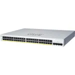 Cisco Business 220 CBS220-24P-4X Smart hallatav L2 l&uuml;liti, 24x 10/100/1000 PoE+ (195 W), 4x 10G SFP+ uplink, paigaldatav raami