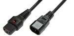 Microconnect PC1003 toitejuhe must 1,5 m C13 &uuml;henduspesa C14 &uuml;henduspesa