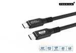 Microconnect USB3.2CC5 USB-C &ndash; USB-C kaabel, USB 3.2 Gen 2, 5 m, 100 W, 4K 60 Hz, must