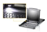 ATEN CL5708M (GB) LCD KVM-l&uuml;liti, rackkonsool, 1920 x 1200 WUXGA, USB/PS/2, VGA, 25,1 W, 1U, must