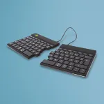 R-Go Tools Ergonoomiline klaviatuur R-Go Split Break pausitarkvaraga, ergonoomiline poolitatud klaviatuur, QWERTZ (DE), Bluetooth, must