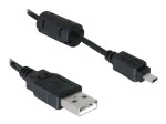 DeLOCK 82414 USB-kaabel digitaalkaamera pistikule (Nikon 8-pin UC-E6), 1,83 m, must