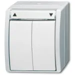 BUSCH-JAEGER Jalousieschalter/-taster 2601/4W-54 ocean alpinweiss IP44 2601/4W-54 (2601/4W-54)