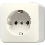 JUNG 620 A - Type F - Ivory - 250 V - 16 A - 61 mm - 61 mm