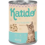 KATIDO Vasikas k&uuml;&uuml;likuga - m&auml;rg kassitoit - 400g