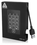 SSD-ketas Apricorn 256GB USB 3.2 Gen 1 Must A25-3PL256-S256F