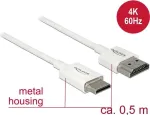 HDMI-kaabel DeLOCK 85141 0,5 m HDMI t&uuml;&uuml;p A t&uuml;&uuml;p C valge