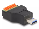 DeLOCK USB 3.2 Gen 1 t&uuml;&uuml;p-A isane klemmiploki adapter surunupuga