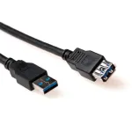 ACT USB 3.0 A-pistik - USB A-pesa 1,50 m kaabel must