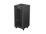 Rack cabinet LANBERG FF01-6624-23BL 24U freestanding 19 inch 600&times;600 mm IP20 must