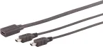 USB-kaabel S/CONN 13-20022 USB 2.0 0,3 m USB C 2x Mini-USB B Must