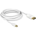 DeLOCK - DisplayPort-kaabel - Mini DisplayPort (M) - DisplayPort (M) - 3,0 m - Valge (83483)
