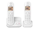 Panasonic KX-TGC422G - juhtmevaba telefon - automaatvastaja ja helistaja numbri kuvamisega - DECT - valge + lisak&auml;epide (KX-TGC422GW)