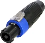 Neutrik kaabel Connector, must, 4 pooluseline (NLT4FXX-BAG)