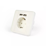 Pistikupesa 2 x USB EnerGenie EG-ACU2A2-01