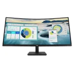 HP P34hc G4 WQHD USB-C kumer monitor, 86,4 cm (34 tolli), 3440 x 1440 pikslit, Wide Quad HD, LCD, 5 ms, must