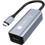 Techly IDATA USB-ETGIGA-CA s&uuml;learvuti dokk/pordireplikaator Juhtmega &uuml;hendatud USB 3.2 Gen 1 (3.1 Gen 1) USB-C Must, H&otilde;bedane