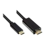 Good Connections GC-M0100 - 1 m - HDMI Type A (Standard) - USB USB-C - Isane - Isane - sirge