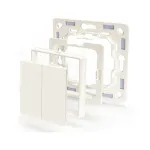 Shelly Plug & Play BLU Wall Switch 4 Adapter Legrand & Shelly White