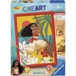 Ravensburger CreArt - Vaiana seikluslik v&auml;rvimine numbrite j&auml;rgi komplekt