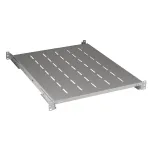 EFB Elektronik 19 inch 1U fikseeritud riiul, kinnituskaugus 750-850 mm, kandev&otilde;ime 120 kg, kapi s&uuml;gavus 1000 mm, RAL 7035 helehall
