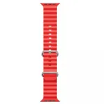 iWear S1 Grooved Soft Silicone 20mm Strap for Apple Watch 49mm / 45mm / 44mm / 42mm Red