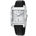 Burberry meeste k&auml;ekell BU1570 40mm roostevaba teras pruun nahk