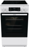 Vabaltseisev pliit Gorenje GECS5C70WA Elektripliit keeduplaat, 4 tsooni, valge, ahi 70 l, p&ouml;&ouml;rdnupud, LED-ekraan