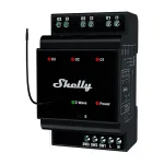 Shelly Qubino Wave Pro 3 Z-Wave 3-kanaliline DIN-liistu relee