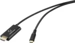 Renkforce USB-C - USB-A kaabel 1m must RF-7116128