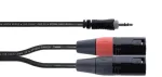 Cordial EY 1.5 WMM XLR Y-adapter kaabel - 3,5 mm TRS 2x XLR isane, 1,5 m 14871