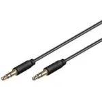 Wentronic Goobay 3,5 mm jack-&uuml;henduskaabel, 1,5 m, stereo, kullatud, must 69106