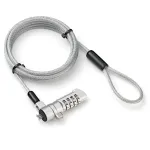 Techly Combination Notebook Security Padlock for Nano Slot, 1.8 m, Kombinatsioonilukk, Metall, Teras, H&otilde;bedane