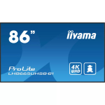 iiyama LH8665UHSB-B1 Signage-ekraan kioskikujundusega 2.18 m (86 tolli) LED Wi-Fi 800 cd/m&sup2; 4K Ultra HD must sisseehitatud protsessoriga Android 11 24/7