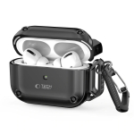 Tech-Protect Rough Hook &uuml;mbris karabiiniga Apple AirPods Pro 1 / 2 jaoks, must