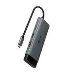 USB USB-C jaotur TP-Link UH7021C &mdash; HDMI, USB 3.2 Gen1, USB 2.0, SD/microSD, 5000 Mbit/s, Alumiinium Must