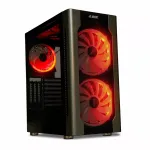 Arvutikorpus IBOX Chiron ZH68 Gaming, ATX Midi-Tower, EATX tugi, must, k&uuml;lgaken, valgustus