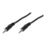 Logilink - helikaabel - mini-telefon stereo 3,5 mm (M) - mini-telefon stereo 3,5 mm (M) - 2 m - must (CA1050)