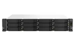 QNAP TS-1264U-RP NAS Rack (2U) Intel&reg; Celeron&reg; 8 GB DDR4 0 TB QNAP QTS Alumiinium, Must