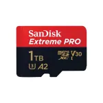 MicroSDXC m&auml;lukaart SANDISK Extreme PRO 1TB UHS-I, Lugemine 200 MB/s, Kirjutamine 140 MB/s, A2, U3, V30, Klass 10