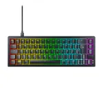 CHERRY K5V2 kompaktne klaviatuur m&auml;ngimiseks USB QWERTZ saksa must 68 klahvi RGB LED