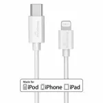 USB-kaabel MediaRange MRCS215 1m USB-C USB-C/Lightning Valge