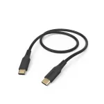 Hama Flexible USB kaabel USB 2.0 1.5 m USB C Must