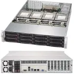 Super Micro Supermicro SC829 HE1C4-R1K02LPB - Rack - rack-mountable - 2U - verbessertes, erweitertes ATX - SATA/SAS - Hot-Swap 1000 Watt - Must (CSE-829HE1C4-R1K02LPB)