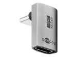 Goobay USB-C adapter vertikaalne 90&deg; l&uuml;hike USB4 - pistik> (74442)